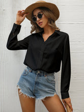 Solid Button Up Shirt